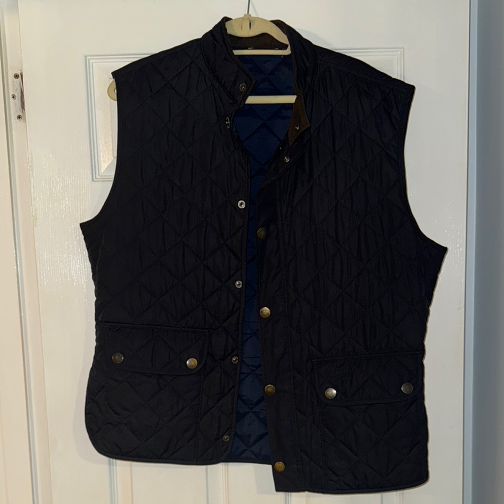 Men's Black Quilted Vest